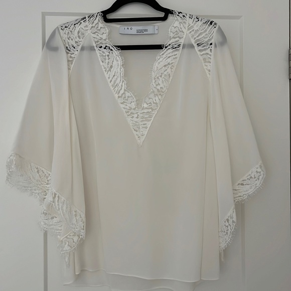 Iro Paris blouse with lace detailing - Picture 1 of 3
